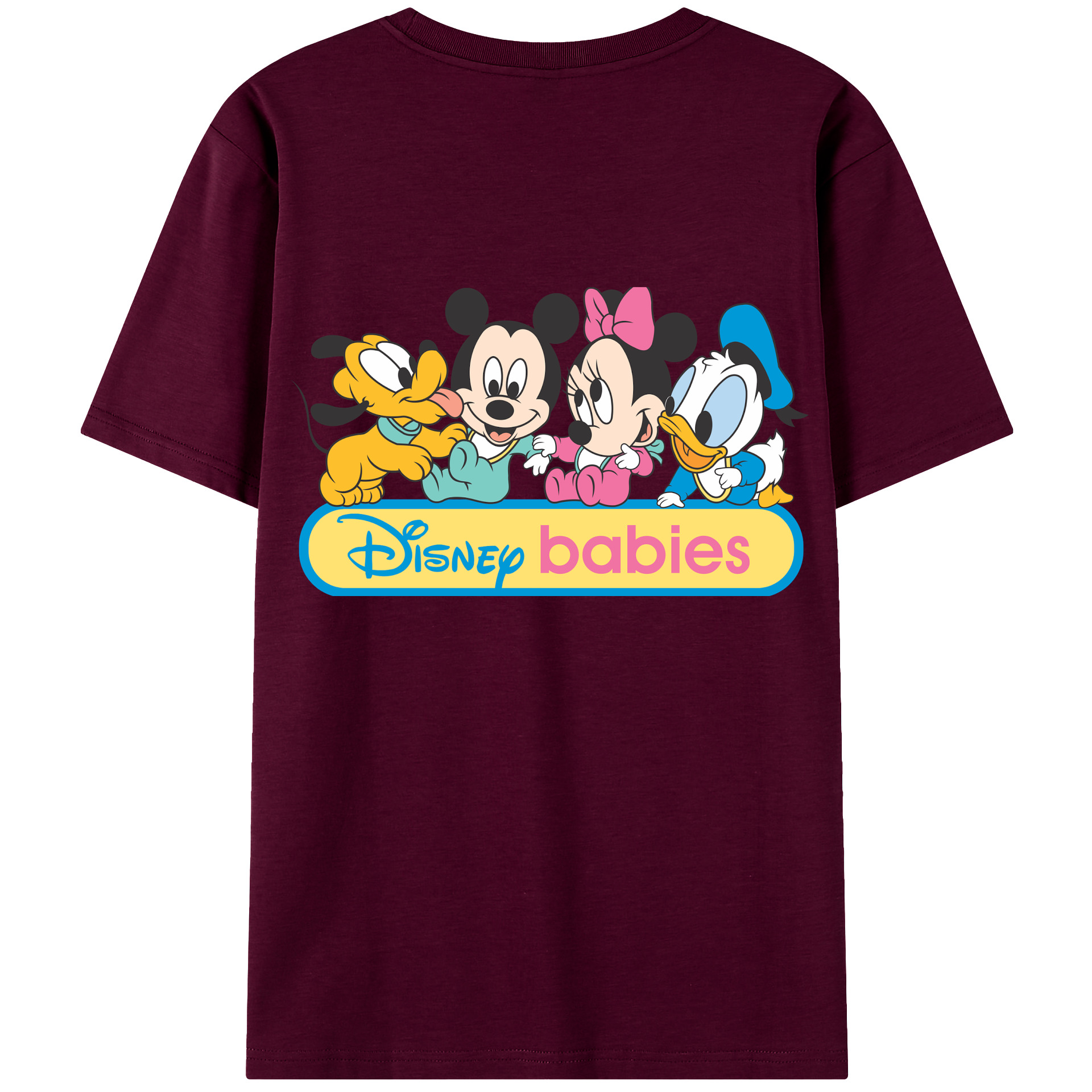 （画像用） ミッキーマウス Mickey Mouse レディース半袖Tシャツ(バックプリント)